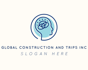 Research - Human Brain Think logo design