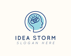 Human Brain Think logo design