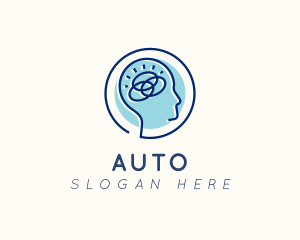 Science - Human Brain Think logo design