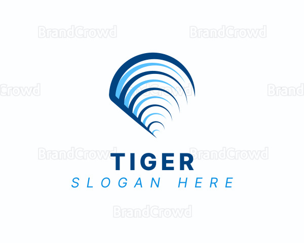 Wifi Signal Wave Logo
