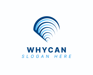 It - Wifi Signal Wave logo design