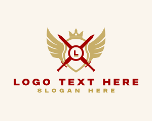 Heritage - Armory Sword Shield logo design