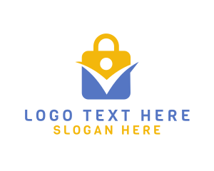 Password - Padlock Person Security logo design