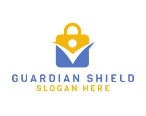 Secure - Padlock Person Security logo design