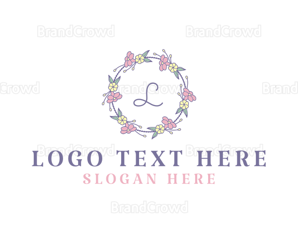 Flower Garland Wedding Planner Logo