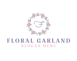 Garland - Flower Garland Wedding Planner logo design