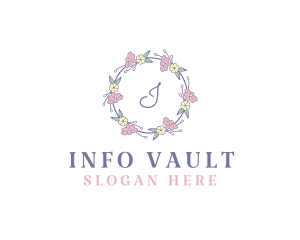 Flower Garland Wedding Planner logo design