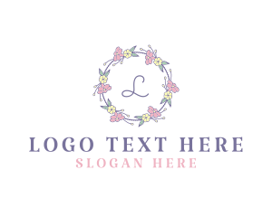 Flower Garland Wedding Planner Logo