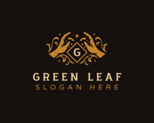 Hand Floral Wellness logo design