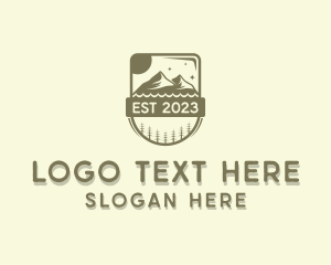 Peak - Mountain Hiker Peak logo design