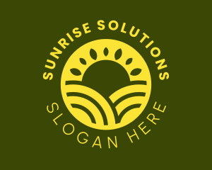 Sun - Farm Sun Landscape logo design