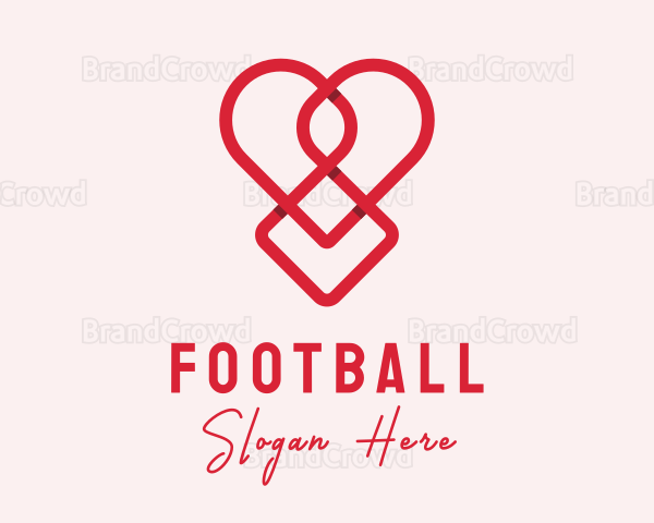 Romance Love Heart Logo