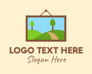 Tree - Environmental Picture Frame logo design