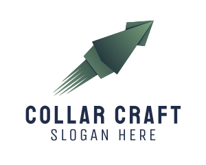 Squid Origami Craft logo design