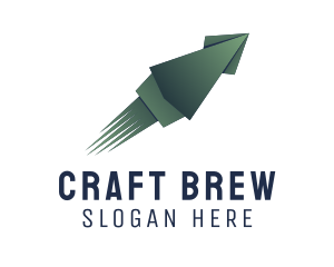 Squid Origami Craft logo design