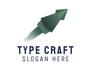 Squid Origami Craft logo design