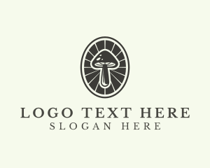 Mushroom Fungus Farm Logo