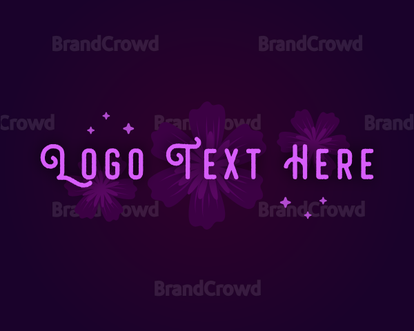 Whimsical Flower Blossom Logo