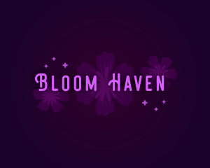 Whimsical Flower Blossom logo design