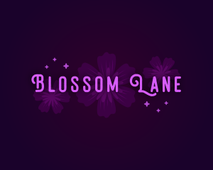 Whimsical Flower Blossom logo design