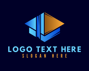 College - Learning Media App logo design