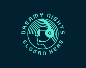 Disc Jockey Night Club logo design