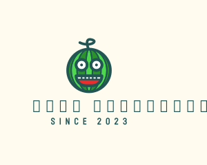 Plant - Funny Watermelon Face logo design