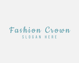 Cursive Fashion Brand logo design