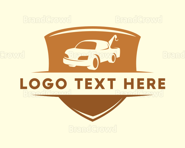 Towing Truck Automotive Logo