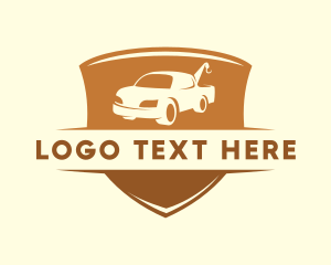 Towing Truck Automotive Logo
