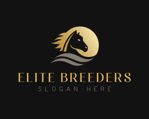 Stallion Horse Equestrian logo design