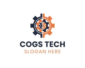 Multilayer Gear Cog  logo design