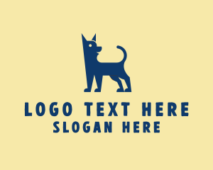 Dachsund - Happy Dog Pet logo design