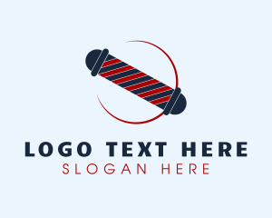 Cutting - Barber Pole Groomer logo design