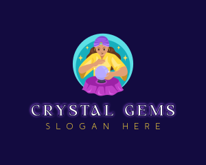 Woman Fortune Teller logo design