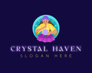 Woman Fortune Teller logo design