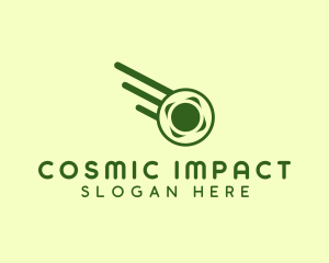 Meteorite - Space Science Comet logo design