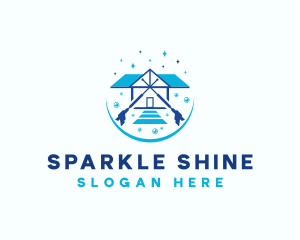 Pressure Wash House Cleaning logo design