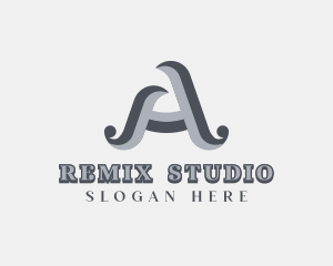 Boutique Studio Letter A logo design