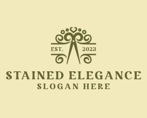 Elegant Scissors Boutique logo design