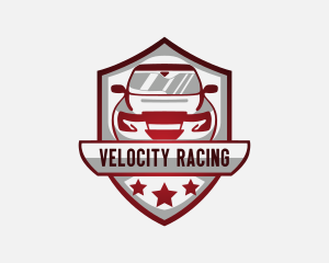 Car Racing Shield logo design