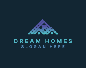 House Builder Roofing Logo