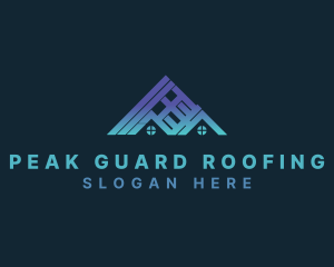 House Builder Roofing logo design