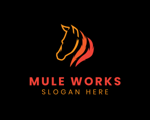 Equine Horse Animal logo design