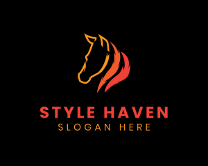 Horse Race - Equine Horse Animal logo design