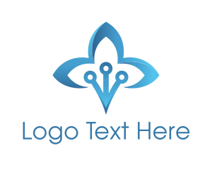 Cosmetics - Blue Lotus Spa logo design