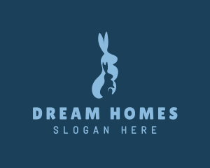 Baby Store - Blue Rabbit Veterinary logo design