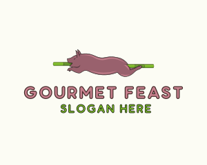 Pig Roast Feast logo design