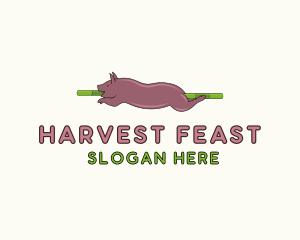 Pig Roast Feast logo design