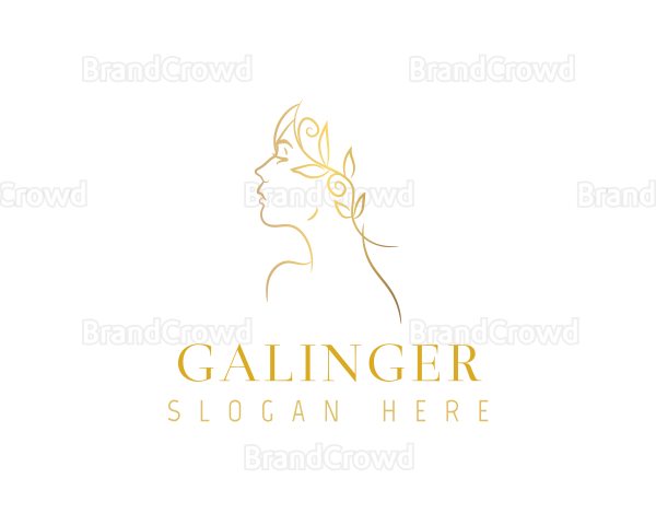 Elegant Gold Woman Logo